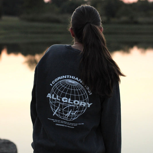 All Glory to God Crewneck - Pepper