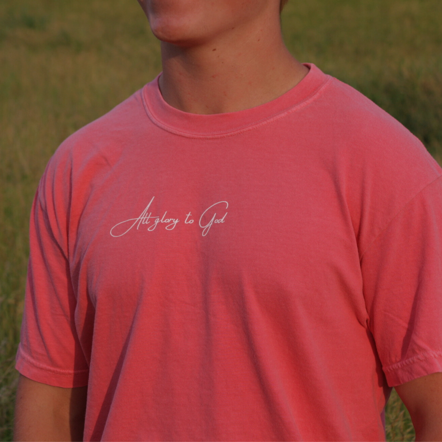 All Glory to God Tee - Watermelon